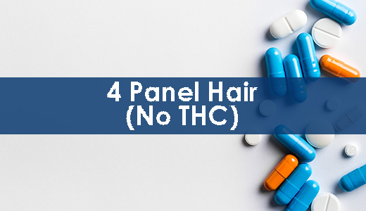 4 Panel Hair (No THC)